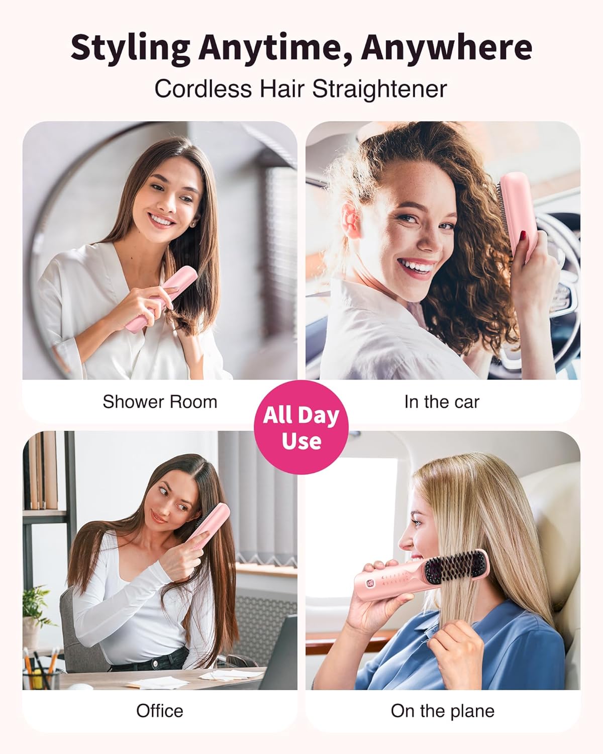 Pocket Pro Hair Straightener Brush