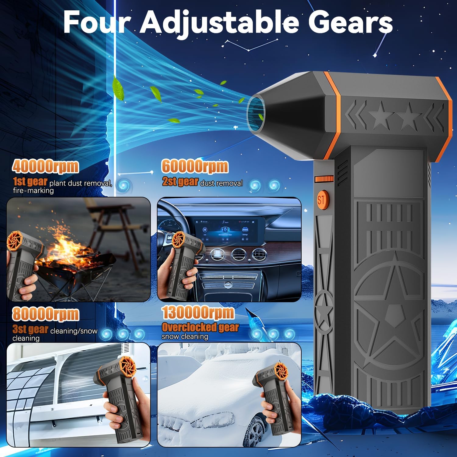 FrostBlazer Portable Turbo Snow Blower