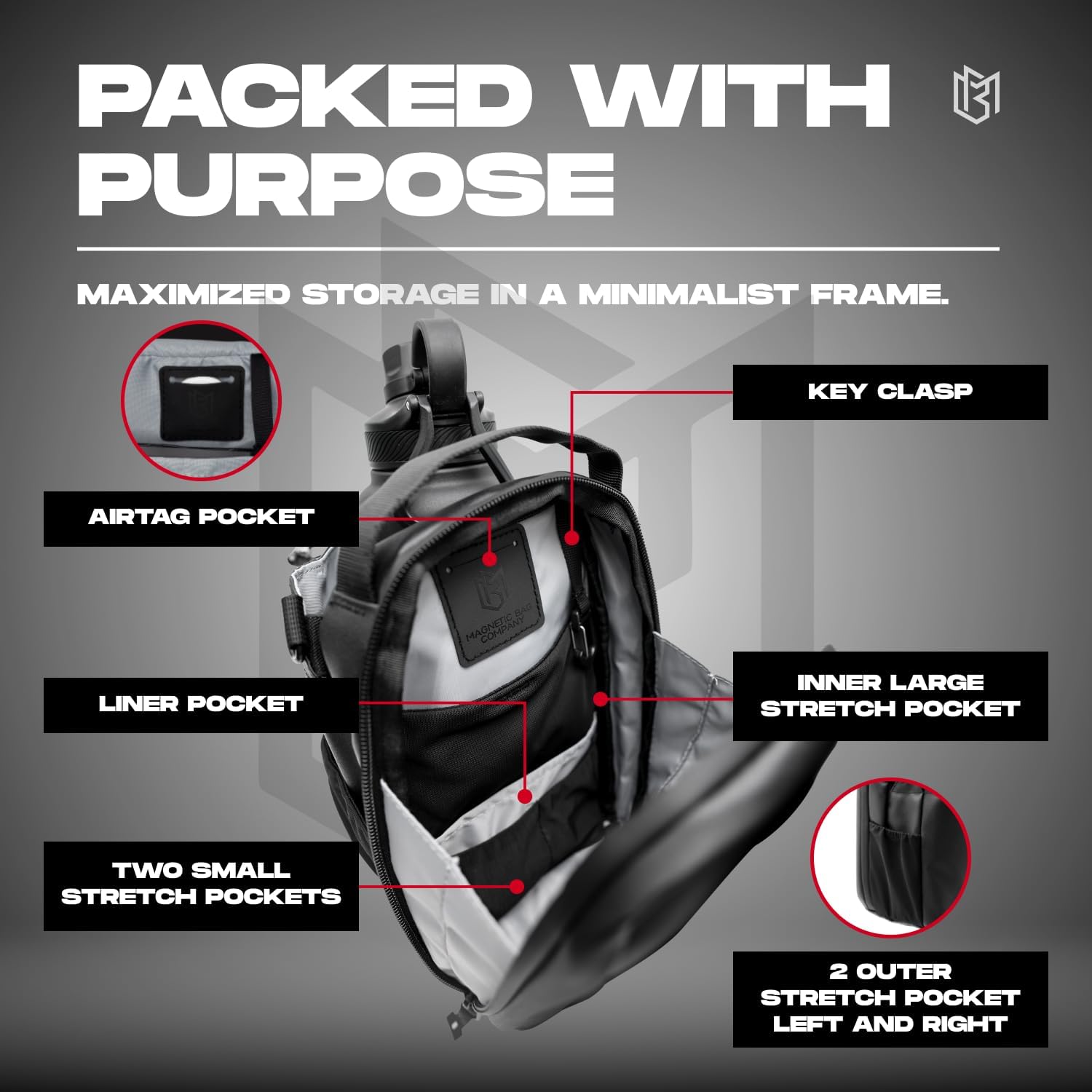 MagSnap Everyday Fitness Sling Bag